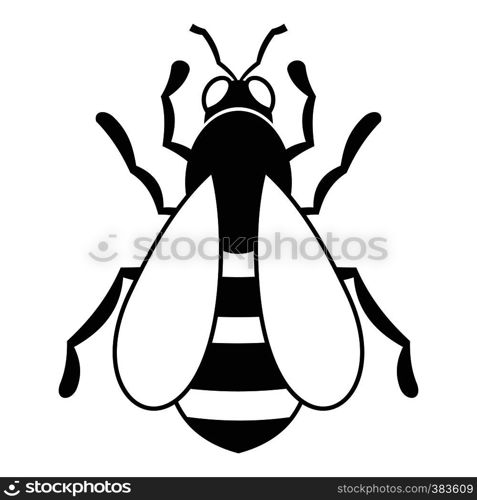 Bee icon. Simple illustration of bee vector icon for web. Bee icon, simple style