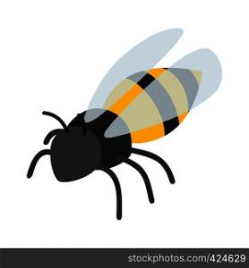 Bee isometric 3d icon on a white background. Bee isometric 3d icon