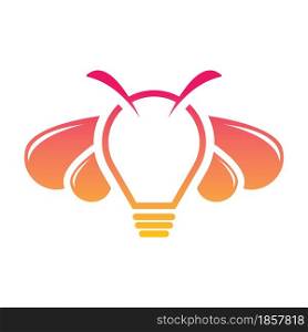 Bee logo template vector icon design