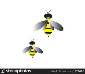 Bee Logo Template vector icon illustration design