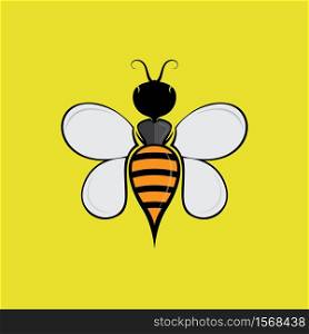 Bee Logo Template vector icon illustration design
