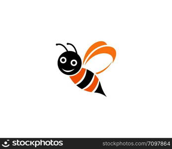 Bee Logo Template vector icon illustration design