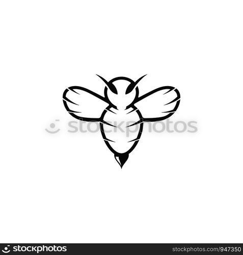 Bee Logo Template vector icon illustration design