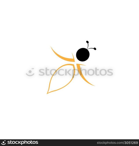 bee logo vector
