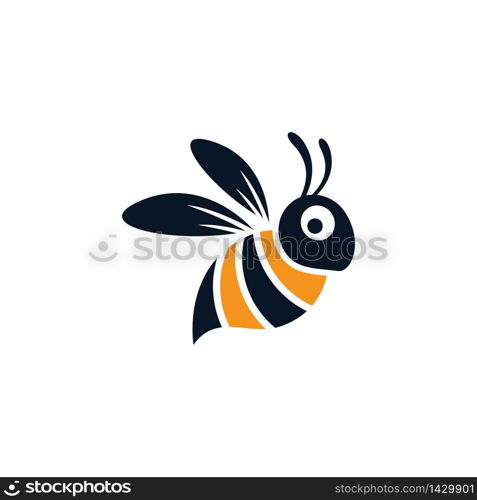 Bee logo vector icon design