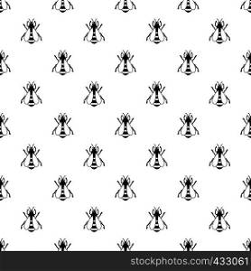 Bee pattern seamless in simple style vector illustration. Bee pattern vector