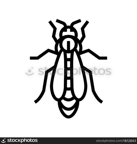 bee queen beekeeping line icon vector. bee queen beekeeping sign. isolated contour symbol black illustration. bee queen beekeeping line icon vector illustration
