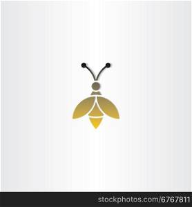 bee sign vector logo icon design