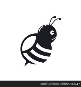 Bee vector icon illustration design concept template