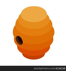 Beehive isometric 3d icon on a white background. Beehive isometric 3d icon