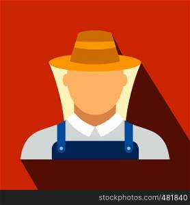Beekeeper flat icon. Man in protective uniform for web and mobile devices. Beekeeper flat icon