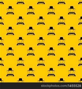 Beekeeper pattern seamless vector repeat geometric yellow for any design. Beekeeper pattern vector