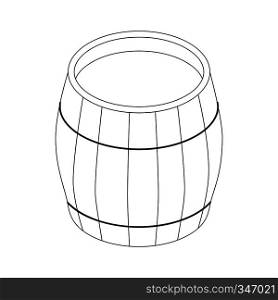 Beer barrel icon in isometric 3d style on a white background. Beer barrel icon, isometric 3d style