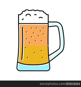 beer beverage drink color icon vector. beer beverage drink sign. isolated symbol illustration. beer beverage drink color icon vector illustration