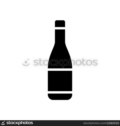 beer bottle icon solid style