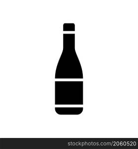 beer bottle icon solid style