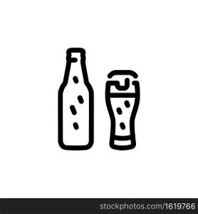 beer bottle icon vector design trendy