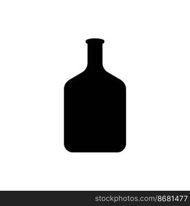 beer bottle icon vector illustration logo design