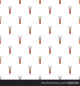 Beer bottle opener pattern. Cartoon illustration of beer bottle opener vector pattern for web. Beer bottle opener pattern, cartoon style