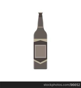 Beer bottle vector glass isolated background drink alcohol white illustration liquid icon beverage