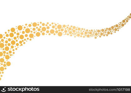 Beer bubbles background vector