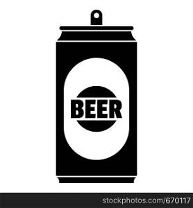 Beer can icon. Simple illustration of beer can vector icon for web. Beer can icon, simple style.