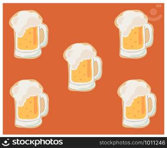 beer cartoon background