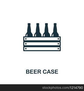 Beer Case icon vector illustration. Creative sign from oktoberfest icons collection. Filled flat Beer Case icon for computer and mobile. Symbol, logo vector graphics.. Beer Case vector icon symbol. Creative sign from oktoberfest icons collection. Filled flat Beer Case icon for computer and mobile