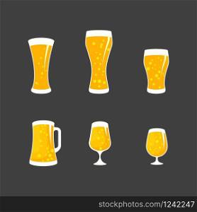 Beer craft vector illustration design template