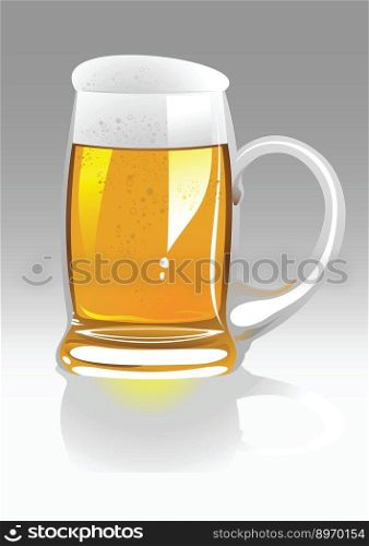 Beer cup vector image