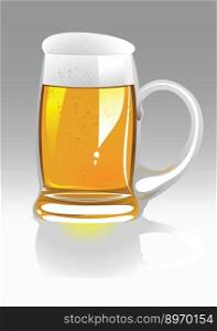 Beer cup vector image