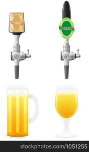 beer equipment vector illustration isolated on white background