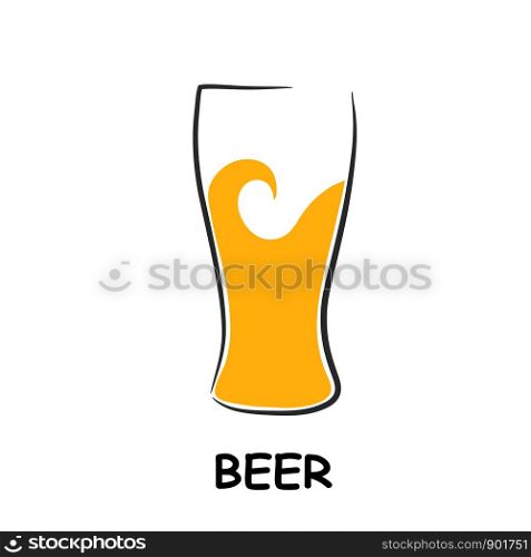 beer glass design menu background