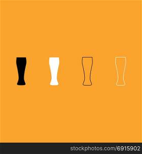 Beer glass icon .