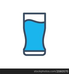 beer glass icon filled color style
