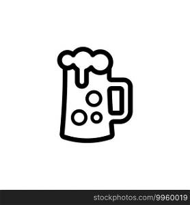 beer glass icon vector design trendy