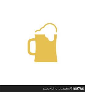 Beer icon design template vector isolated illustration