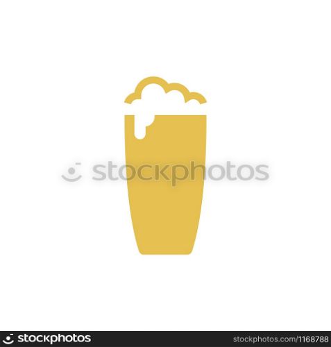 Beer icon design template vector isolated illustration