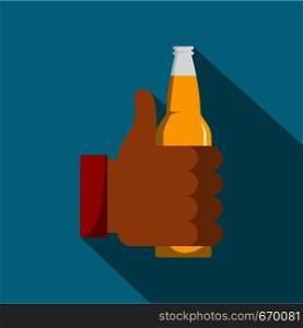 Beer icon. Flat illustration of beer vector icon for web. Beer icon, flat style.