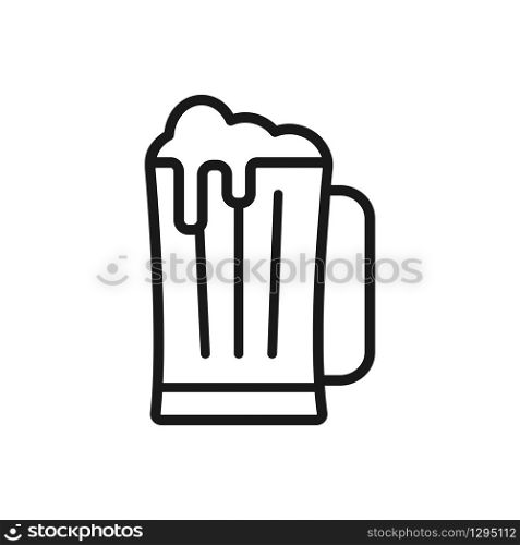 beer icon in trendy flat design