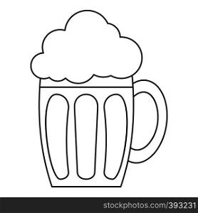 Beer icon. Outline illustration of beer vector icon for web. Beer icon, outline style