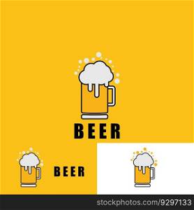 beer icon vector illustration template design