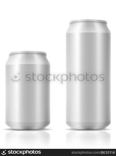 beer in can stock vector illustration isolated on white background