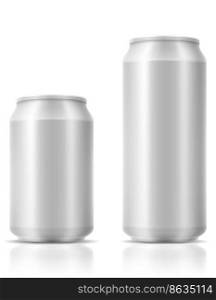 beer in can stock vector illustration isolated on white background