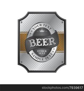 beer label sticker vector graphic art design illustration