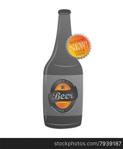 beer label theme vector graphic art design illustration