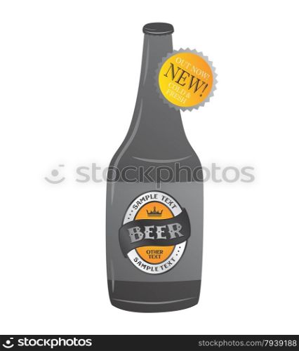 beer label theme vector graphic art design illustration