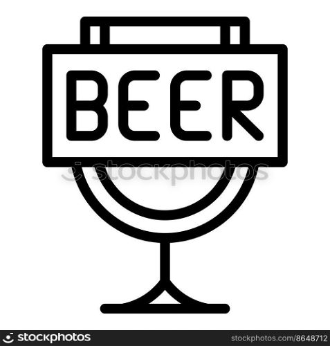 Beer logo icon outline vector. Brewery alcohol. Tank drink. Beer logo icon outline vector. Brewery alcohol