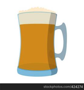 Beer mug cartoon icon on a white background. Beer mug cartoon icon