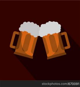Beer mug icon. Flat illustration of beeg mug vector icon for web. Beer mug icon, flat style.